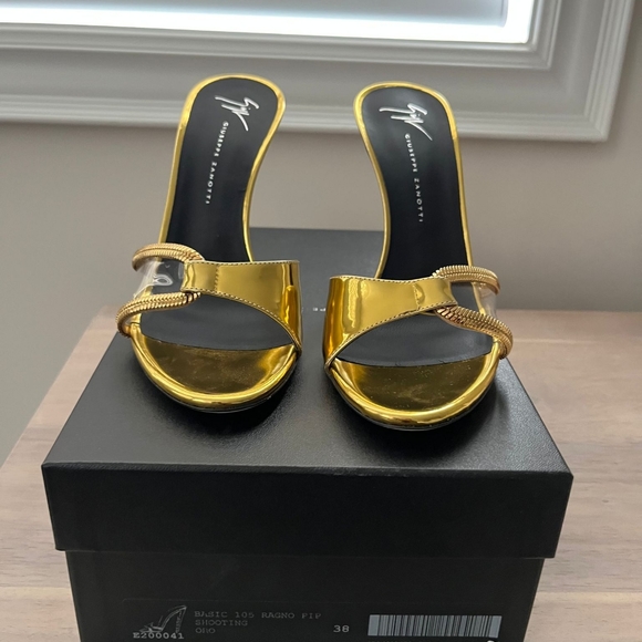 Giuseppe Zanotti Gold Mules - Picture 7 of 8